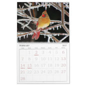 Calendrier Mural Les oiseaux classent avec de grands nombres (Feb 2027)