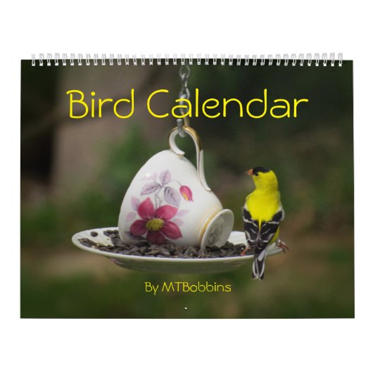 Calendrier Mural Les oiseaux classent avec de grands nombres (Protection)