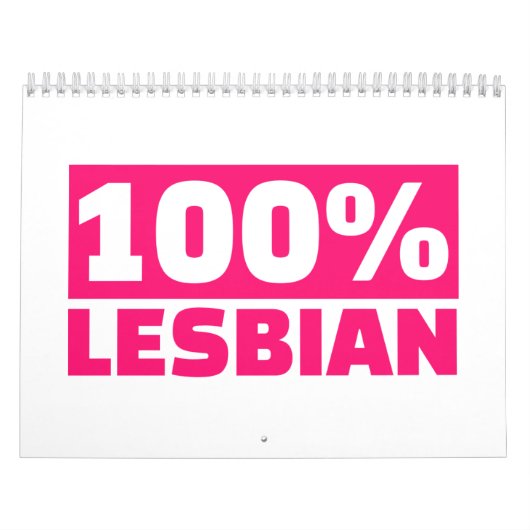 Calendrier Mural Lesbienne de 100% (Protection)