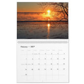 Calendrier Mural Levers de soleil du côté 2017 de lever de soleil (Feb 2027)