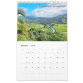 Calendrier Mural L'île des Jardins de Kauai Ancien Paradis (Feb 2026)