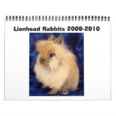 Calendrier Mural Lionhead Rabbits 2009-2010 (Protection)