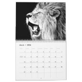 Calendrier Mural Lions - Animaux sauvages & Big Cats Wall (Mar 2026)