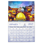 Calendrier Mural L'Israël (Jan 2027)