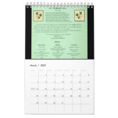 Calendrier Mural Livre de cuisine démodé (Mar 2027)