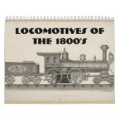 Calendrier Mural Locomotives des 1800s (Protection)