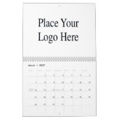 Calendrier Mural Logo de Custom Company (Mar 2027)
