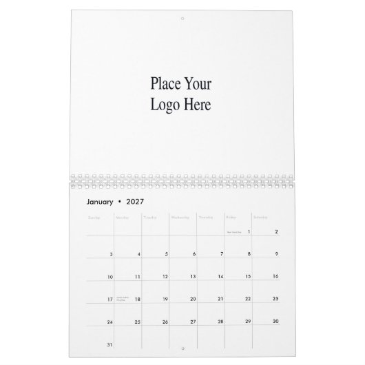 Calendrier Mural Logo de Custom Company (Jan 2027)