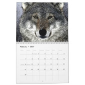Calendrier Mural Loups (Feb 2027)