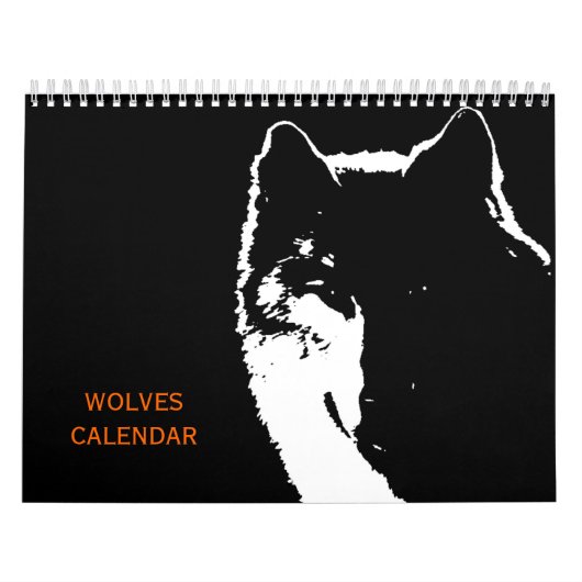 Calendrier Mural Loups - Animaux sauvages (Protection)