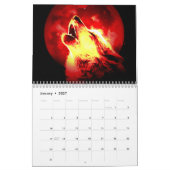 Calendrier Mural Loups - Animaux sauvages (Jan 2027)