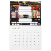 Calendrier Mural Machines de rêve - Machines à sous Lucky (Jan 2026)