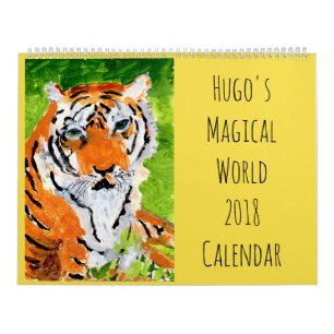 Calendrier mural magique du monde 2018 de Hugo