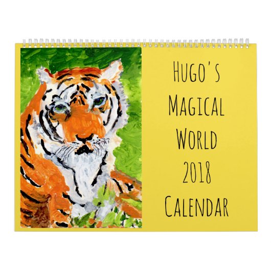 Calendrier mural magique du monde 2018 de Hugo (Protection)