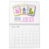 Calendrier mural Mahjong 2026 (Jan 2027)
