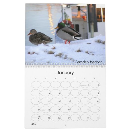 Calendrier Mural Maine 2009 (Jan 2027)