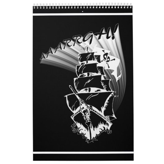 Calendrier Mural MAL ! Ce sera un bateau pirate ! (Protection)