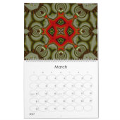 Calendrier mural Mandala 12 mois de géométrie visu (Mar 2027)