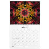 Calendrier mural Mandala 12 mois de géométrie visu (Feb 2027)