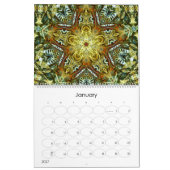 Calendrier mural Mandala 12 mois de géométrie visu (Jan 2027)