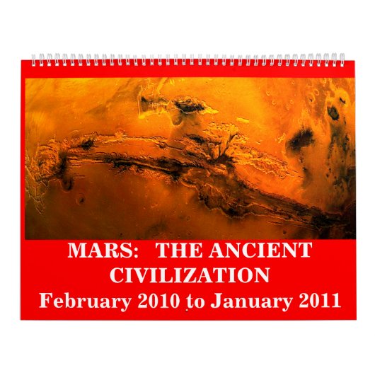 Calendrier Mural Mars : la civilisation antique (Protection)