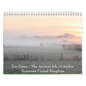 Calendrier Mural Massif de roche de Glastonbury - Somerset (Protection)