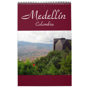 Calendrier Mural Medellín Colombie