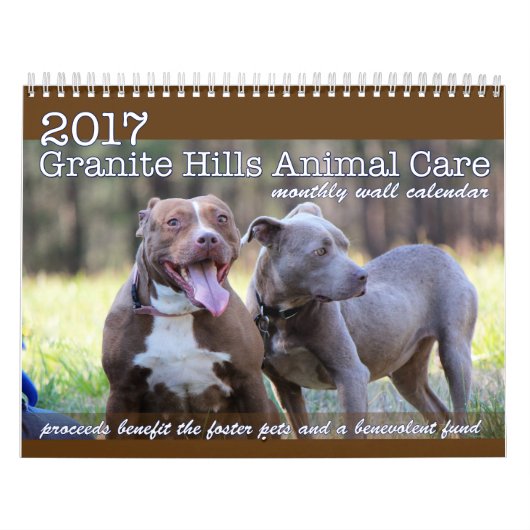 Calendrier mural mensuel de 2017 GHAC (Protection)