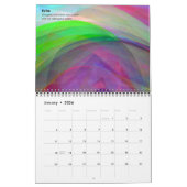 Calendrier mural mensuel de méditation (Jan 2026)