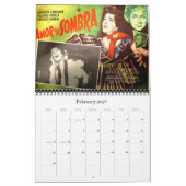 Calendrier mural mexicain d'affiche de film (Feb 2027)