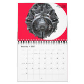 Calendrier Mural Mini carnet de dates du Moteur Radial Aéronef (Feb 2027)