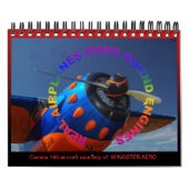Calendrier Mural Mini carnet de dates du Moteur Radial Aéronef (Protection)