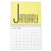 Calendrier mural minimal (Jan 2027)