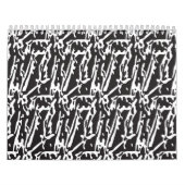Calendrier mural minimaliste abstrait moderne (Protection)