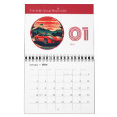 Calendrier mural minimaliste élégant pour entrepri (Jan 2026)