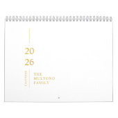 Calendrier mural minimaliste moderne 2026 (Protection)