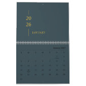 Calendrier mural minimaliste moderne 2026 (Jan 2027)