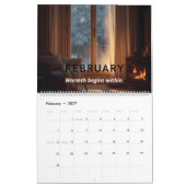 Calendrier mural Minimaliste Moderne Nature 2026 (Feb 2027)