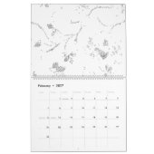 Calendrier mural minimaliste Planificateur de bure (Feb 2027)