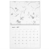 Calendrier mural minimaliste Planificateur de bure (Mar 2027)