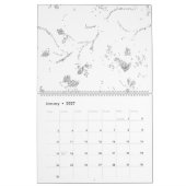 Calendrier mural minimaliste Planificateur de bure (Jan 2027)