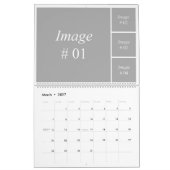 Calendrier Mural modèle de collection instagram de 12 mois (Mar 2027)