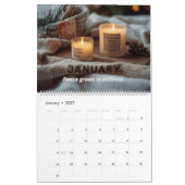 Calendrier mural Modern Minimalist Nature 2026 (Jan 2027)