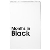 Calendrier Mural Mois En Noir 2020 ~ Leslie Peppers (Protection)