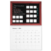 Calendrier Mural Mon livre de mémoire d'années scolaires (Feb 2026)