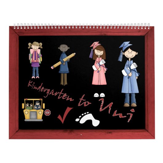 Calendrier Mural Mon livre de mémoire d'années scolaires (Protection)