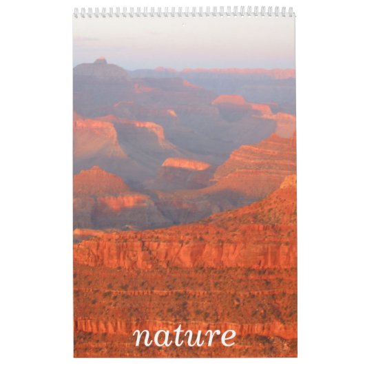 Calendrier Mural monde naturel (Protection)