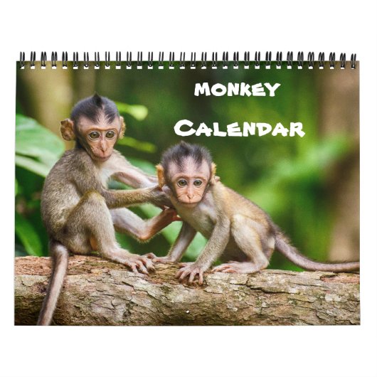 Calendrier Mural Monkey Primate Vine Bienvenue Accueil Destiny Dest (Protection)