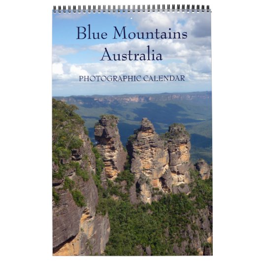 Calendrier Mural montagnes bleues australie (Protection)