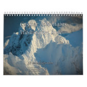 Calendrier Mural Montagnes de cascade - l'état de Washington (Protection)